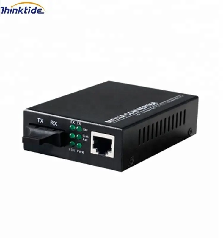 10/100M Single mode optic Media Converter SC with 1 RJ45 ports/2 ports fiber optic media converter/media converter