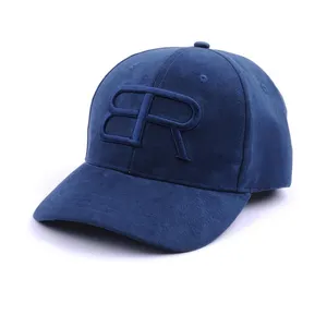 High Quality Plain Suede Baseball Cap , 6 Panel Caps Hats Men Custom