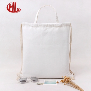 Recyclebare Custom Sport Effen Katoenen <span class=keywords><strong>Canvas</strong></span> Tas Met Trekkoord Vrouwen Rugzak - Product Image 3