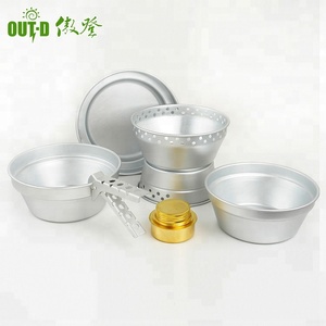 ทนทานน้ำหนักเบากระจกตั้งแคมป์เดินทางแบบพกพาทั้งชุดทำอาหาร Ware - Product Image 1