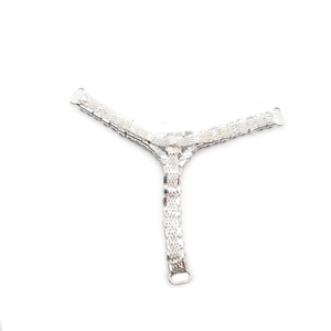 Venta caliente filas dobles en forma de Y Rhinestone Bikini conector traje de baño joyería hebilla para Bikini - Product Image 3