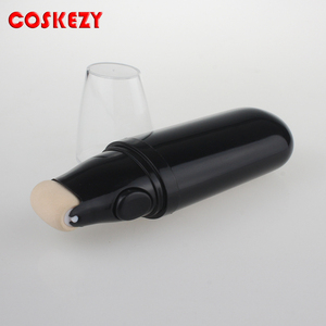 空の黒BBクリームボトル、スポンジアプリケーター付きローラープラスチックボトル - Product Image 4