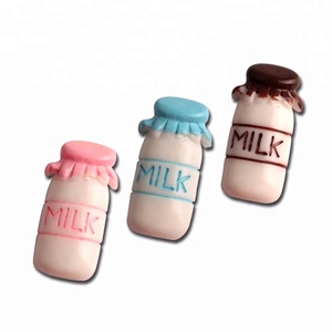 Hotsale 3D <span class=keywords><strong>resina</strong></span> botella <span class=keywords><strong>de</strong></span> leche los adornos cabujón Flatback para Scrapbooking Diy Accesorios - Product Image 1