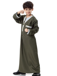 Mussulm Thobe Kids Abaya abbigliamento arabica Plus Size Boy media oriente giovani Robe Abaya con ricamo XXXLETH872 - Product Image 6