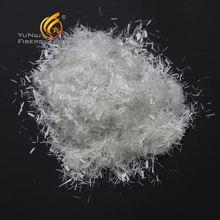 Haché de fibre de verre de Qualité service yuniu brins de fibre de Verre s Brins Hachés de fibre de Verre