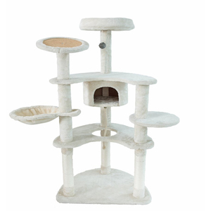 Árbol Rascador para <span class=keywords><strong>Gatos</strong></span>, Poste Rascador, Muebles, <span class=keywords><strong>Gimnasio</strong></span>, Casa de Juegos, Plataforma de Salto para <span class=keywords><strong>Gatos</strong></span>, 60*60*165cm - Product Image 4