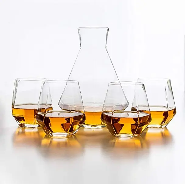 Focus — carafe à whisky géométrique Style nordique, cadeau chauffant pour la maison, service pour le vin, vendu dans le Port de l'eau