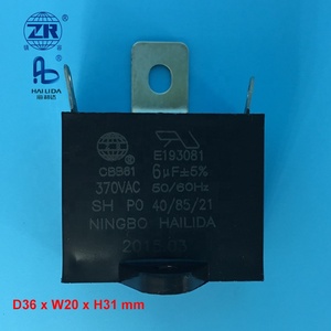 Cbb61 <span class=keywords><strong>6Uf</strong></span> 250vac Chạy Tụ 350V Ngưng Tụ Du Thông Gió 25/70/21 - Product Image 4