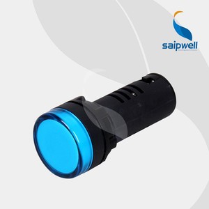 Luz indicadora LED de señal de color doble de alto rendimiento Saipwell, salida de fábrica, resistente al agua, 6A/10A máx., interruptor de botón pulsador de 16mm - Product Image 2