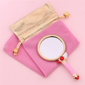 Gương Bỏ Túi Gương Cầm Tay Tinh Tế Hình Bầu Dục Mỹ Phẩm Mặc Quần Áo Cardcaptor Sakura Khung Tròn Trang Điểm Gương - Product Image 4