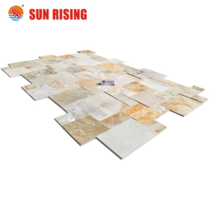 Màu Vàng tự nhiên <span class=keywords><strong>Slate</strong></span> Pattern Pháp Versailles Gạch Cho Sàn Lát Sân Vườn - Product Image 3