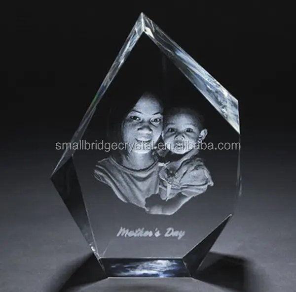 Рекламные подарки кристалл в форме айсберга Кристалл Выгравированный 3d лазерный кристалл айсберга