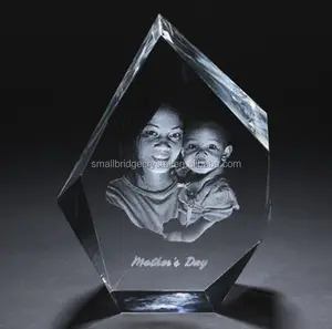 Promotional Gifts Crystal Iceberg shape crystal Engraved 3d laser Crystal Iceberg