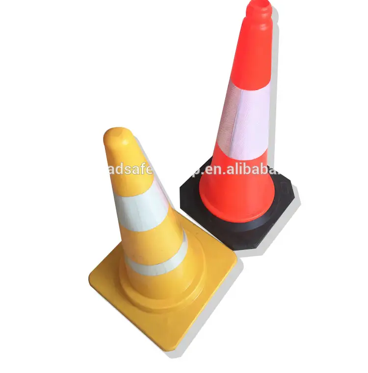 Дорожный предупреждающий конус, резиновый дорожный конус из ПВХ