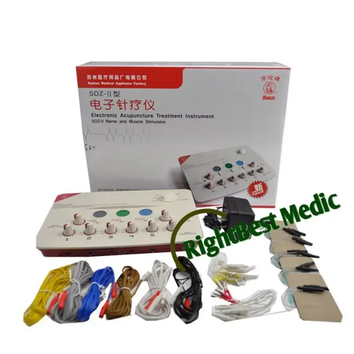 Hwato estimulador eletrônico, nervo e estimulador muscular SDZ-II 6 canais saída eletro acupuntura estimulador ce aprovado