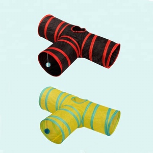 Gmtpet Luxe Klassieke Moderne Cartoon Milieuvriendelijk Polyester Interactieve Boor Kauwemmer Niet Opvouwbare Trainingstunnel Voor Katten - Product Image 4