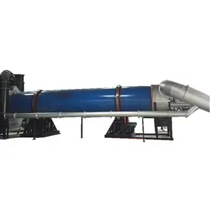 Cow manure dryer rotary drum dryer Cassava dregs dryer for sale