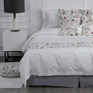Juego de sábanas blancas de algodón egipcio 1500, ropa de cama, 100% hilos - Product Image 2