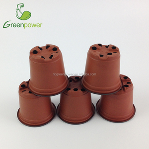Pots de plantes en plastique <span class=keywords><strong>terre</strong></span> <span class=keywords><strong>cuite</strong></span> bicolore en gros avec trou de drainage, écologiques, différentes tailles disponibles - Product Image 3