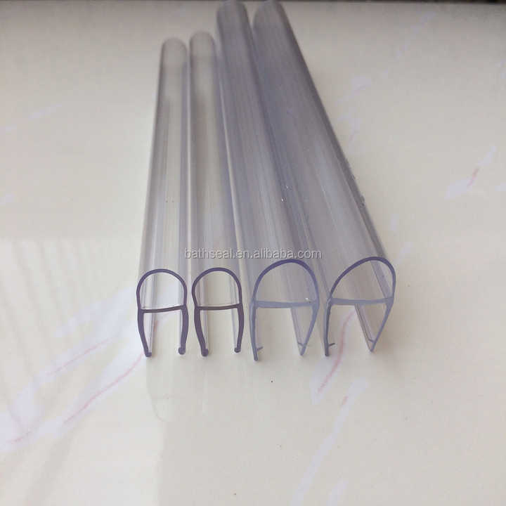 D Shape Bathroom Seal PVC Plastic Bath Shower Screen Door Seals ...