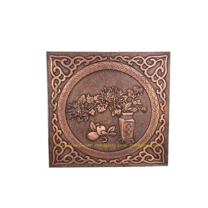 Sculpture en relief d'art mural en Bronze antique et moderne sculpté à la main conception <span class=keywords><strong>de</strong></span> paysage <span class=keywords><strong>de</strong></span> rue décor à la maison artisanat en métal - Product Image 1