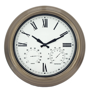 Reloj de Cuarzo para Exteriores con Caja de Metal Resistente a la Intemperie de 18.4 Pulgadas, Diseño Tradicional de Pascua - Product Image 6