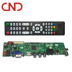 CND Universal V56 LCD LED TV main card driver board with remote lcd tv firmware