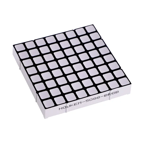 HOUKEM 12288 AW Kotak Putih Led Matrix 8X8 Umum Katoda Led Dot Matrix Tampilan 3.0Mm