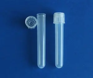 5ml Plastic cell Culture tube vial with dual position cap for lab