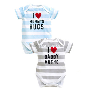 2016 venta caliente Amor mamá <span class=keywords><strong>y</strong></span> <span class=keywords><strong>pap</strong></span>á formal peleles para bebés - Product Image 2