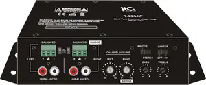 2x20 W pequeno stereo mini amplificador pa incluem adaptador de endereço público