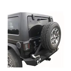 Paraurti posteriore fuoristrada con portapacchi per Jeep Wrangler