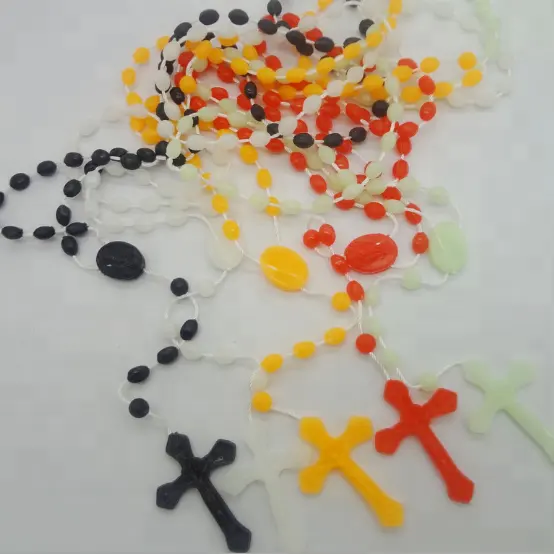 religious plastic bead cross rosary