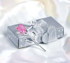 Eleganti Rose <span class=keywords><strong>di</strong></span> Cristallo Bomboniere e Regali per Invitati <span class=keywords><strong>di</strong></span> Nozze - Product Image 2