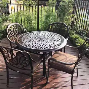 2019 nuevo hierro fundido antiguo muebles de jardín al aire libre
