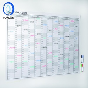 Planificador de día Premium borrable en seco y mojado, <span class=keywords><strong>calendario</strong></span> de 365 días, <span class=keywords><strong>calendario</strong></span> de pared 2018/2019 36x48 pulgadas 007-01B1 - Product Image 3