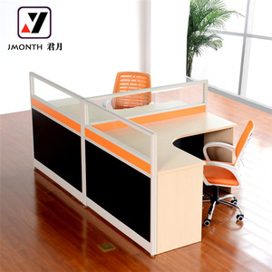 Estación de Trabajo Modular en Forma de L Extensible de Diseño Moderno para 4 Personas, con Estilo de Panel y Garantía de 5 Años para Muebles de Oficina - Product Image 3