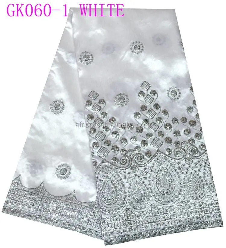 Gk060-1 white george fabric george lace