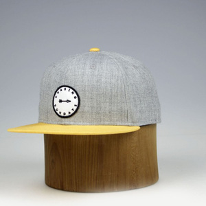 Diseñar Su Propia tapas de Hip Hop Ajustable <span class=keywords><strong>gris</strong></span> y amarillo flatbill snapback sombreros - Product Image 2