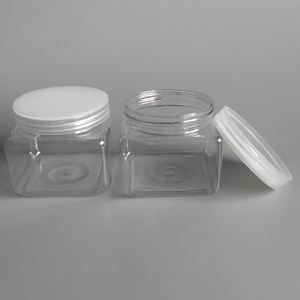 Plastic Jars Plastic Hot High Quality 500ml Square Plastic PET Clear Food Jars
