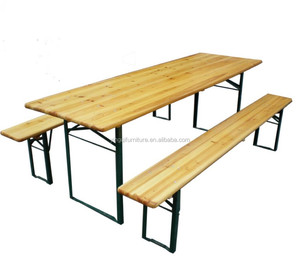 Đức Bằng Gỗ Gấp Bàn Bia Đặt Bàn Bia Và Băng Ghế - Product Image 1