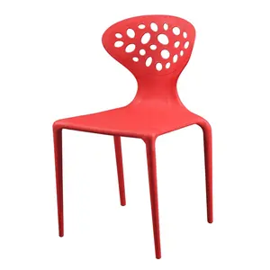 आधुनिक फैशन stackable बिना हाथ उद्यान आउटडोर प्लास्टिक की कुर्सियों