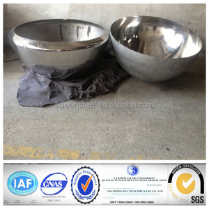 Medio esferas de metal hueco de acero inoxidable de varios diámetro