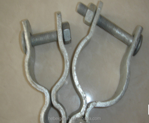 अमेरिकी बाजार 1 3/8 "ओ. डी. चेन लिंक पोस्ट का उपयोग चेन लिंक बाड़ फिटिंग तनाव तार तनाव बैंड गेट फ्रेम हिंज - Product Image 3