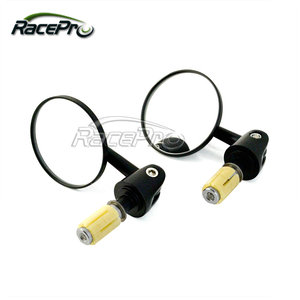 Espejos retrovisores universales para motocicleta, redondos y negros, personalizados, para <span class=keywords><strong>Triumph</strong></span>, Yamaha, Honda, Suzuki - Product Image 4