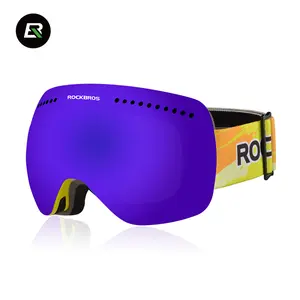 Rockbros Sans Cadre Lunettes De Snowboard Réel Lentille Ski Polarisées Lunettes De Ski Personnalisé Lunettes Sans Cadre Boîte De Couleur RB-10086 1 Pièce