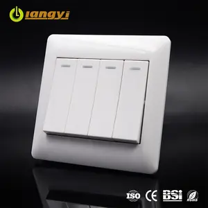 New Products Save Power Fire-resistance PC Smart Home 4 Gang 1 Way Switch