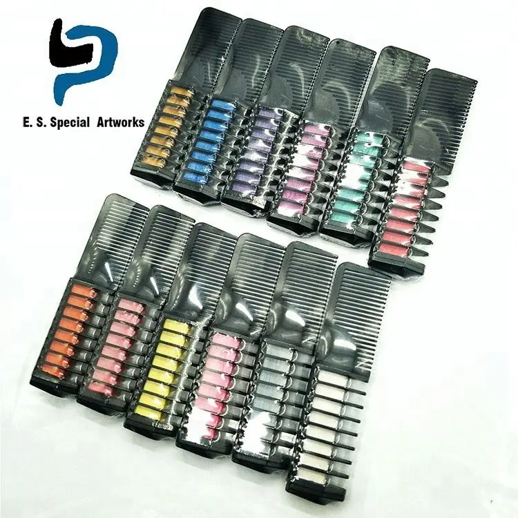 Temporary Soft Pastel Hair Chalks DIY Hair Color (4 colors)