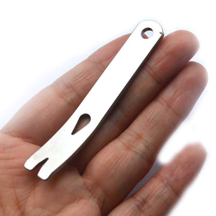 Multi-function EDC Mini Crowbar Stainless Steel Survival Keychain Tool