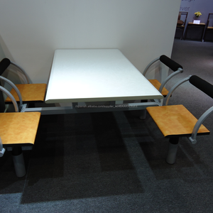 Conjoined barato restaurante <span class=keywords><strong>de</strong></span> <span class=keywords><strong>comida</strong></span> rápida mesa y silla - Product Image 4